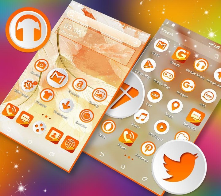 Feather Light Launcher Theme screenshot image 3_Popularmodapk.com