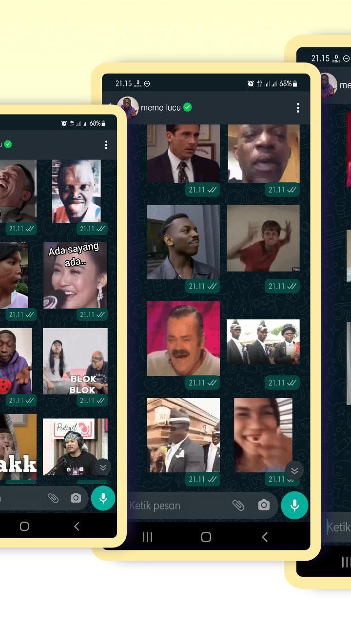 WAStickerApps Asupan Meme Lucu Animasi Sticker screenshot image 6_Popularmodapk.com