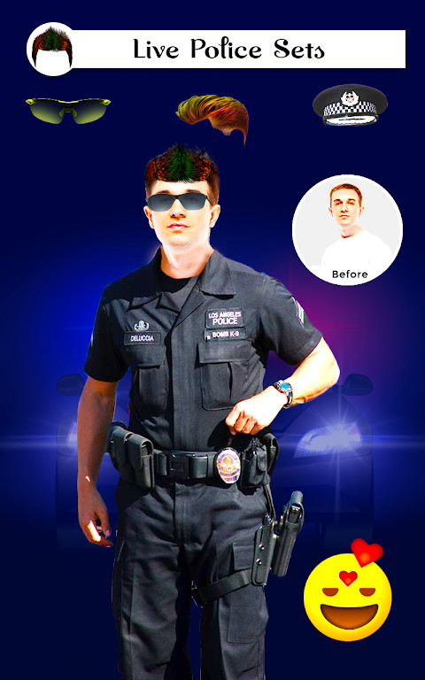Policer - Men Women Police photo suit Editor Set screenshot image 2_Popularmodapk.com