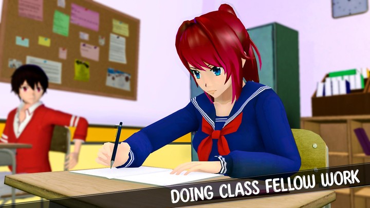 Anime High School Yandere Girl screenshot image 1_Popularmodapk.com