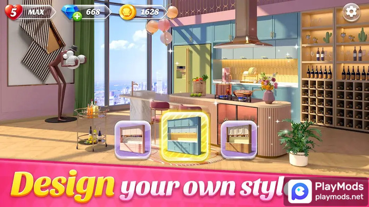 Space Decor : Mansion<span>(Unlimited gold)</span> screenshot image 2_Popularmodapk.com