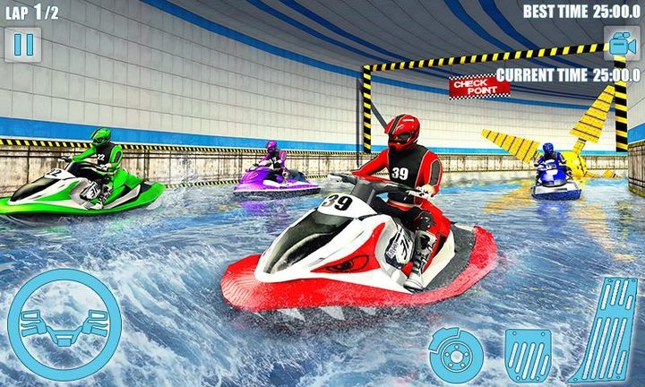 Water Jet Ski Boat Racing 3D screenshot image 2_Popularmodapk.com