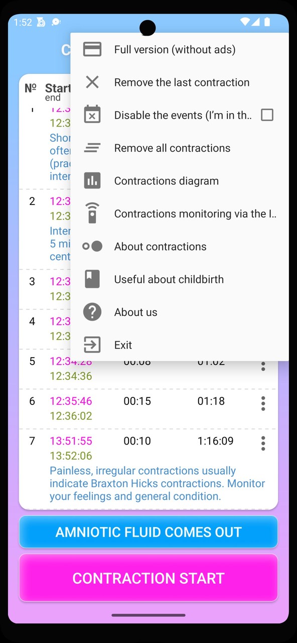 Contraction Timer screenshot image 3_Popularmodapk.com