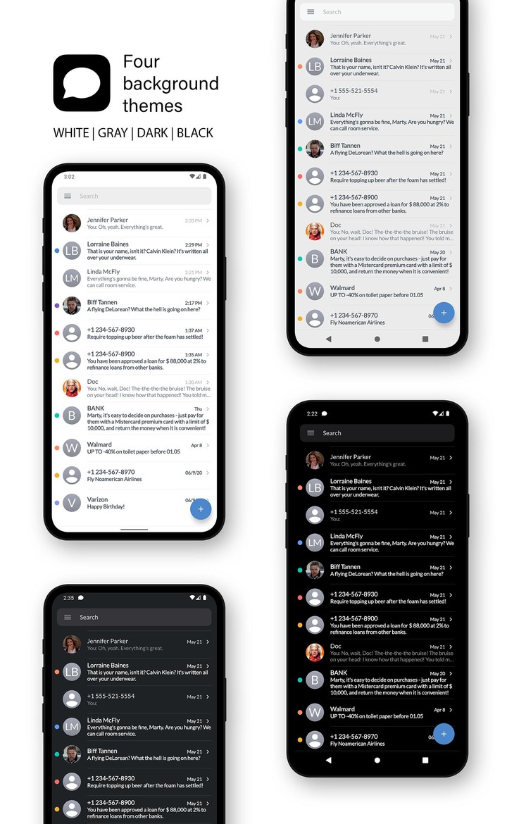 4Messages - SMS manager. screenshot image 2_Popularmodapk.com