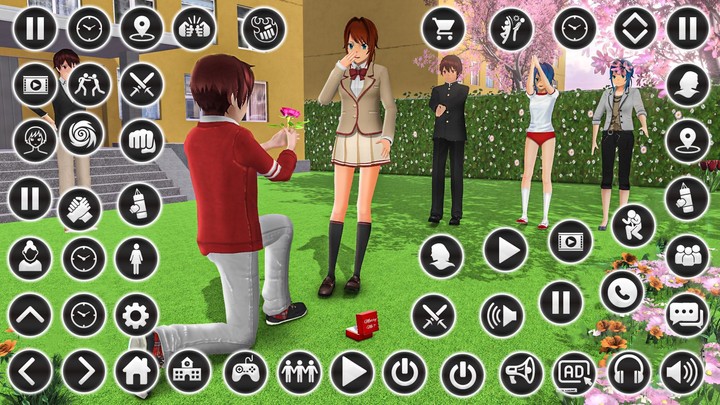 Anime High School : Dating Sim screenshot image 3_Popularmodapk.com