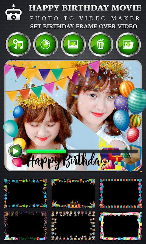 Birthday Video Maker with Song screenshot image 5_Popularmodapk.com