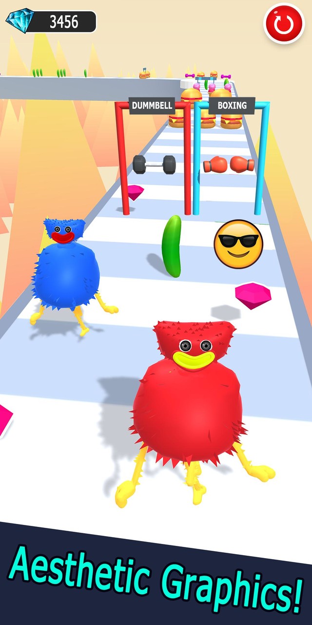 Huggy wuggy body twerk race 2 screenshot image 8_Popularmodapk.com