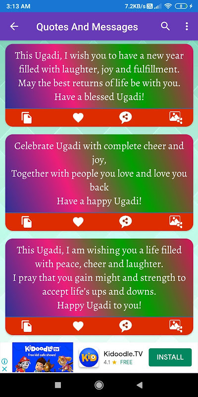 Happy Ugadi: Greeting, Photo Frames, GIF Quotes screenshot image 7_Popularmodapk.com