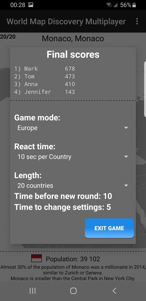 World Map Quiz Multiplayer screenshot image 4_Popularmodapk.com