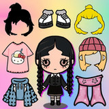 Wednesday Toca Doll Makeover0.1_Popularmodapk.com