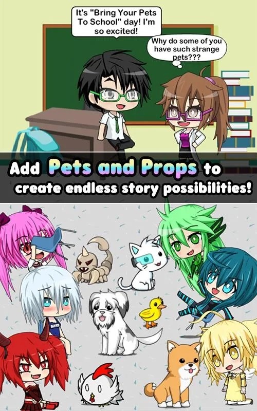 Pocket Chibi - Anime Dress Up(Unlimited Currency) screenshot image 2_Popularmodapk.com