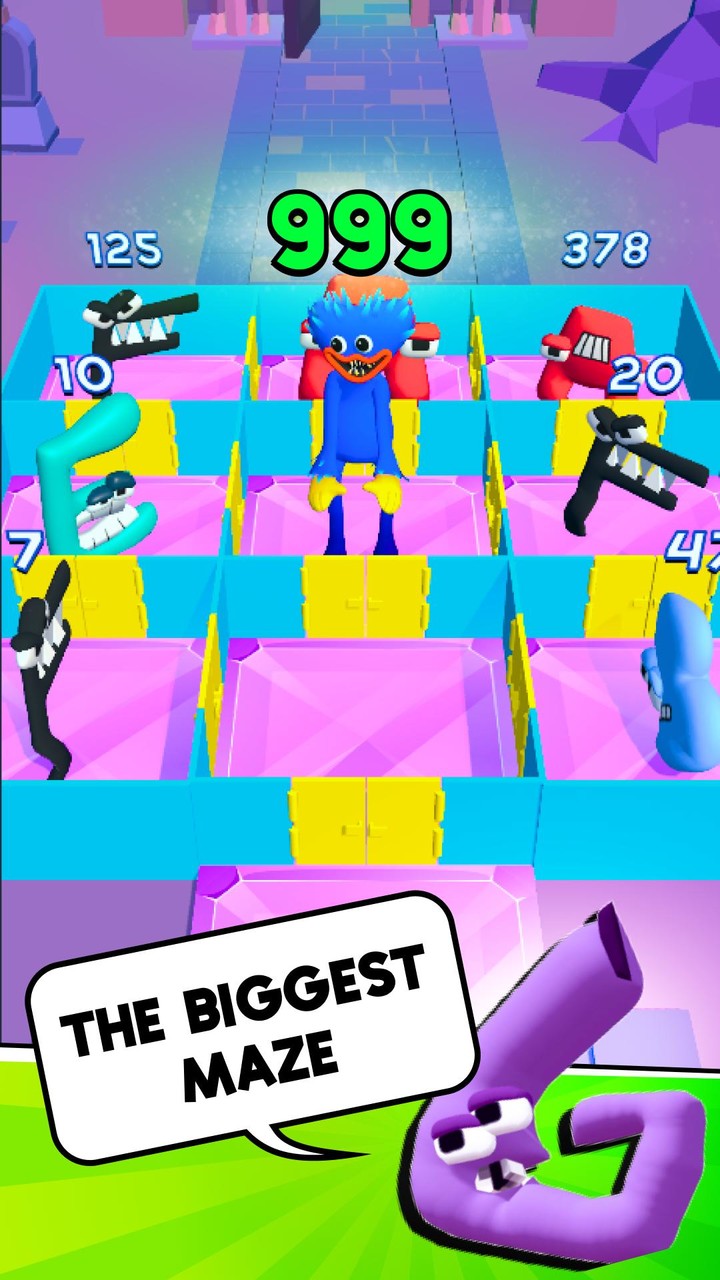 Alphabet Lore Merge Maze abcd screenshot image 4_Popularmodapk.com