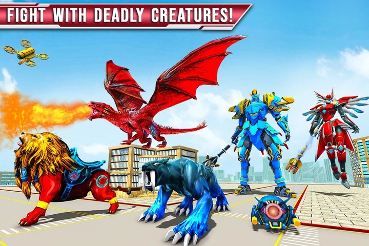 Dragon Battle - Robot Car Game screenshot image 8_Popularmodapk.com