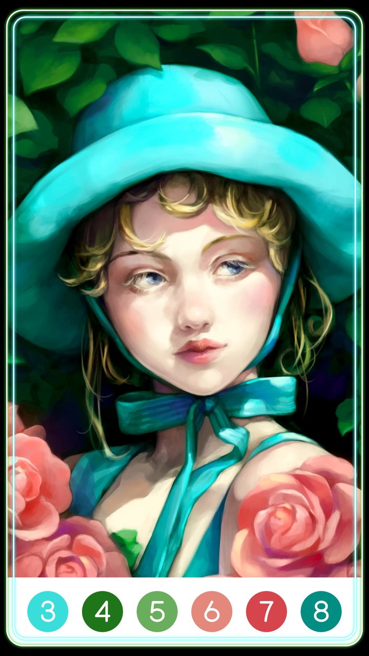 Flower Girl Color by Number screenshot image 2_Popularmodapk.com