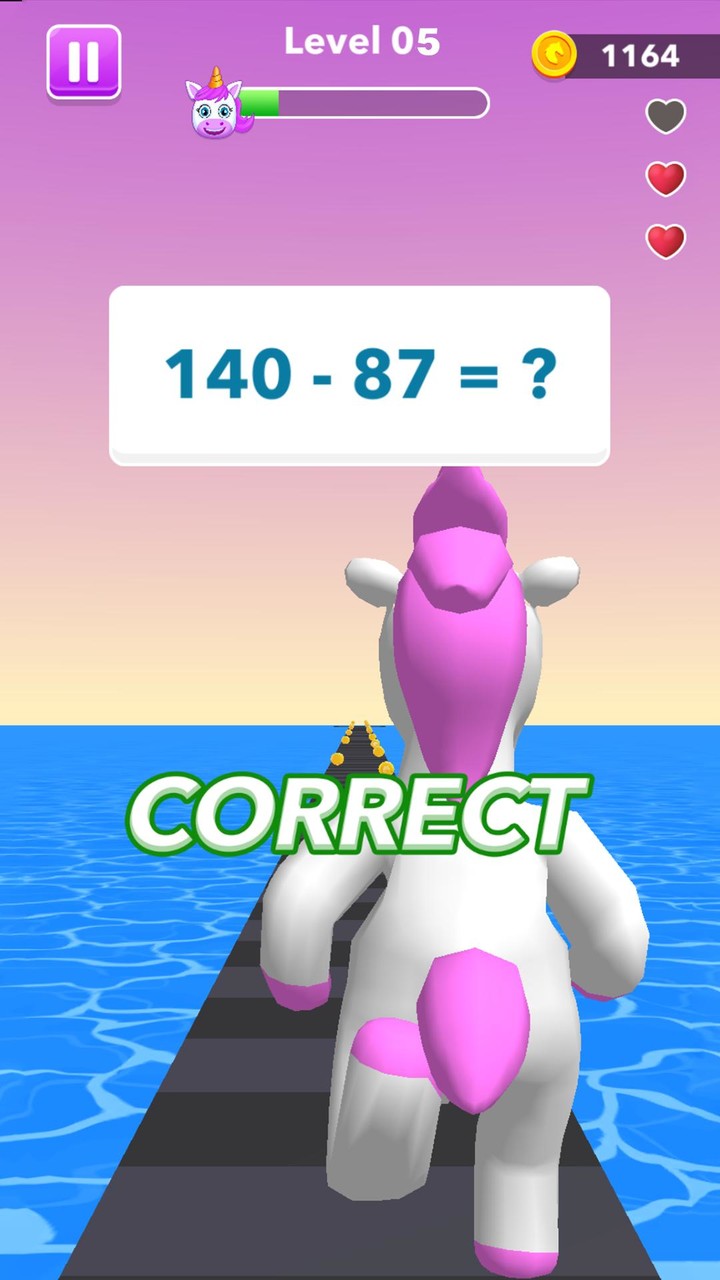Unicorn Dash Game: Math Runner screenshot image 5_Popularmodapk.com