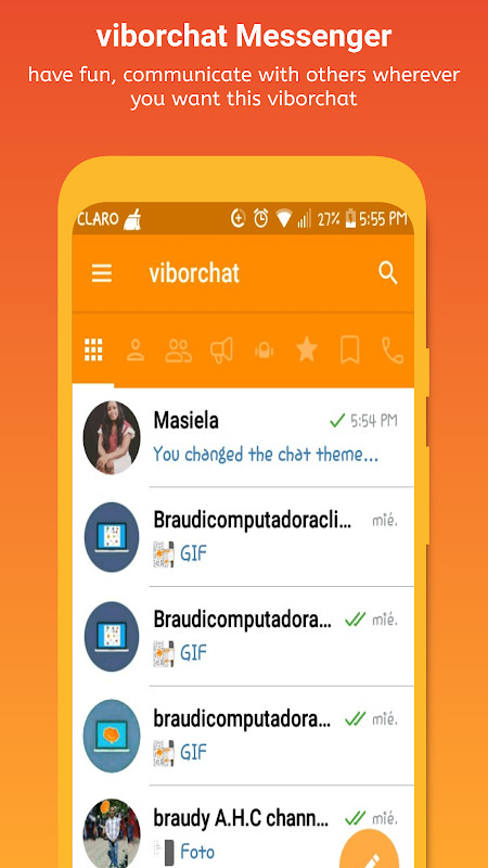 viborchat Messenger screenshot image 1_Popularmodapk.com