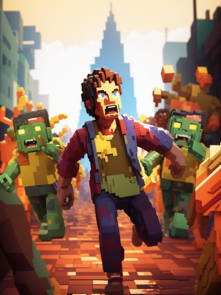 Pixel City War: Fly Shooter screenshot image 5_Popularmodapk.com