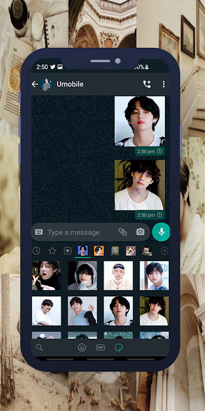 V BTS Animated WASticker screenshot image 8_Popularmodapk.com