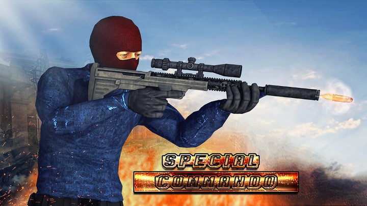 FPS Commando Gun Shooting 3D screenshot image 2_Popularmodapk.com