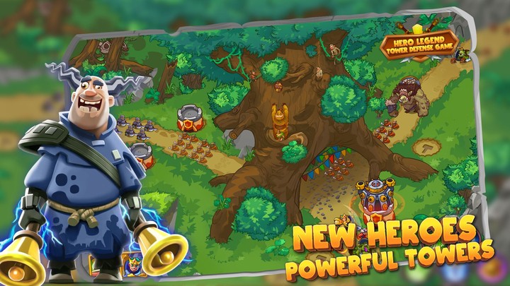 Hero Legend Tower Defense Game screenshot image 2_Popularmodapk.com