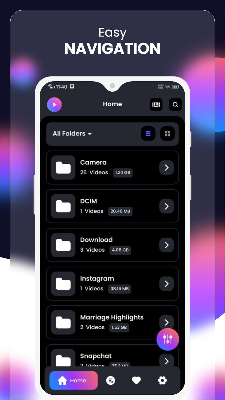Video player HD screenshot image 2_Popularmodapk.com