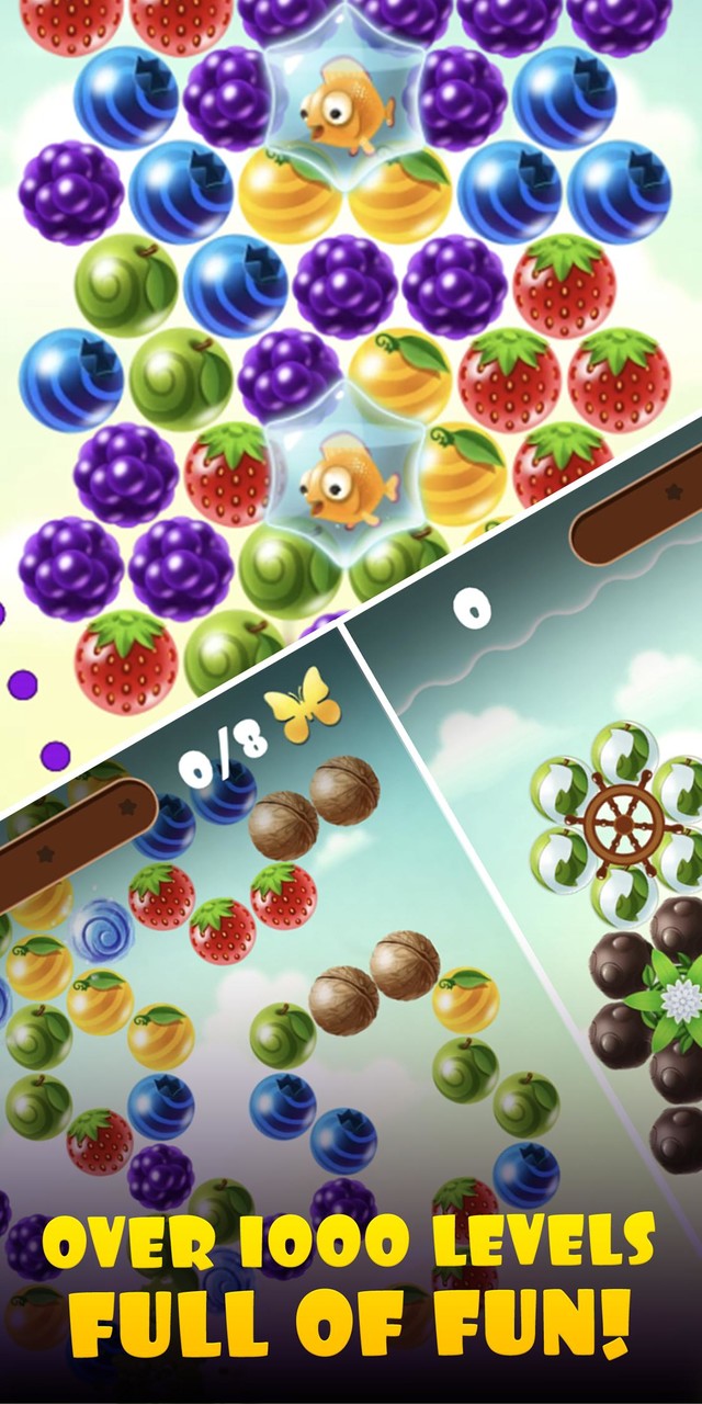 Fruity Cat -  bubble shooter! screenshot image 4_Popularmodapk.com