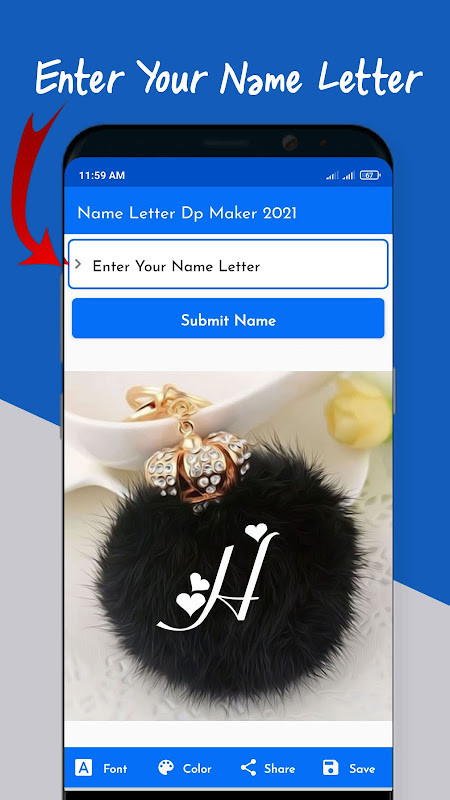 Name Letter DP Maker screenshot image 1_Popularmodapk.com