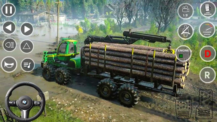 Snow Mud Truck Runner Offroad screenshot image 2_Popularmodapk.com