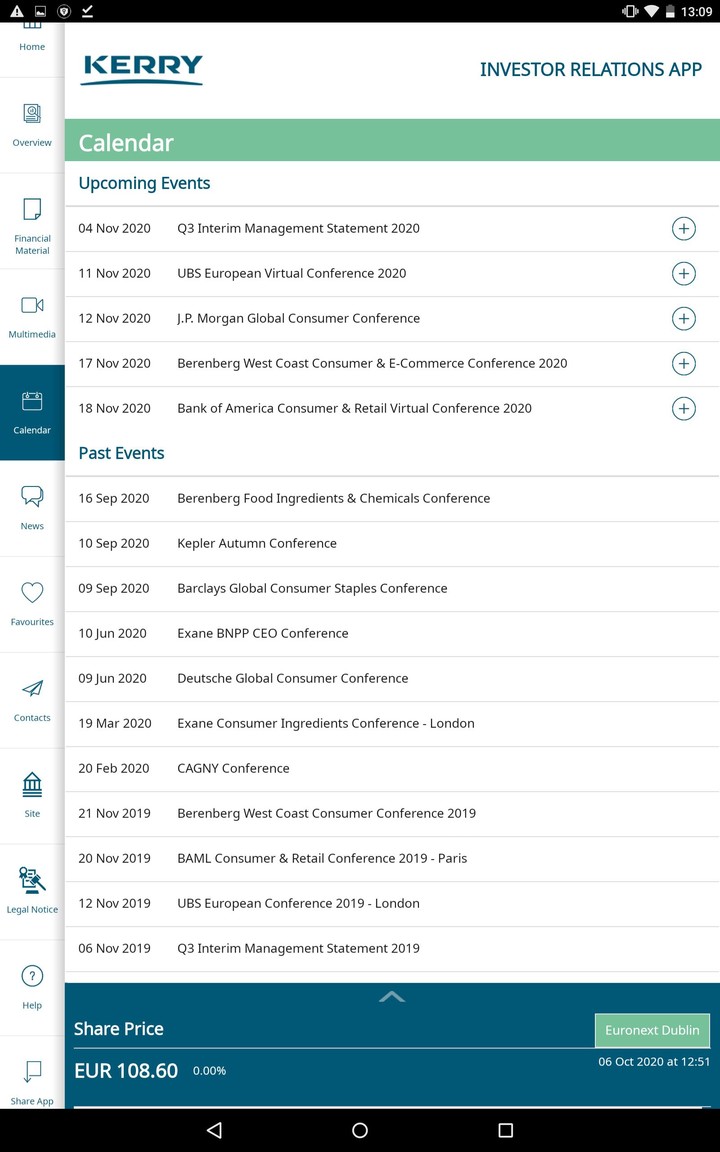 Kerry Group Investor Relations screenshot image 14_Popularmodapk.com