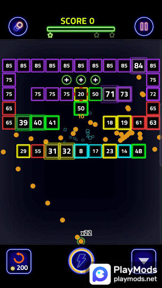 Brick Breaker Glow<span>(Unlimited Money)</span> screenshot image 4_Popularmodapk.com