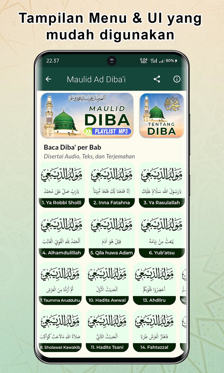 Maulid Diba Lengkap (Teks+MP3) screenshot image 1_Popularmodapk.com