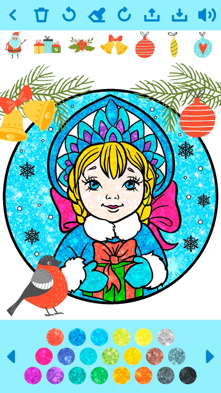 Christmas Color Game offline screenshot image 5_Popularmodapk.com