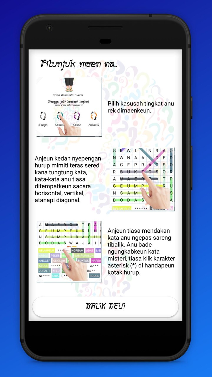 Game Kosakata Sunda screenshot image 4_Popularmodapk.com