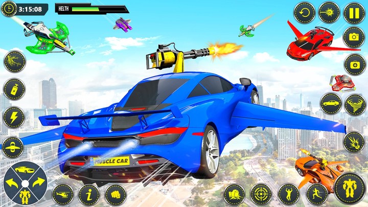 Muscle Car Robot Car Game screenshot image 5_Popularmodapk.com