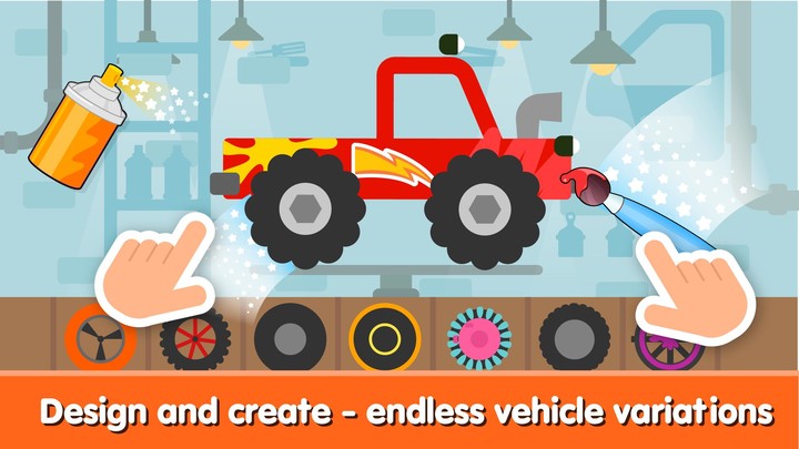 Kids Monster Truck Games 2+ screenshot image 1_Popularmodapk.com