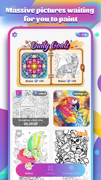 ColorMe - Painting Book<span>(Unlimited Diamonds)</span> screenshot image 1_Popularmodapk.com