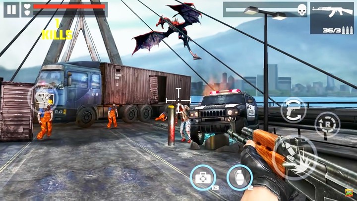 Zombie Survival Shooter Games screenshot image 6_Popularmodapk.com