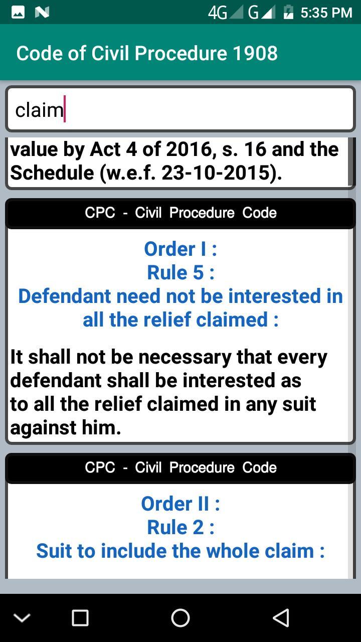 CPC - Civil Procedure Code screenshot image 20_Popularmodapk.com
