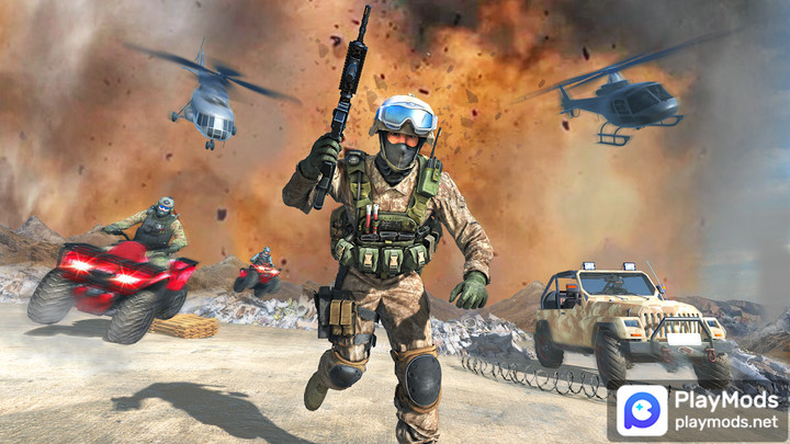 Gun Games 3D-FPS Shooting Game<span>(stupid enemy)</span> screenshot image 5_Popularmodapk.com