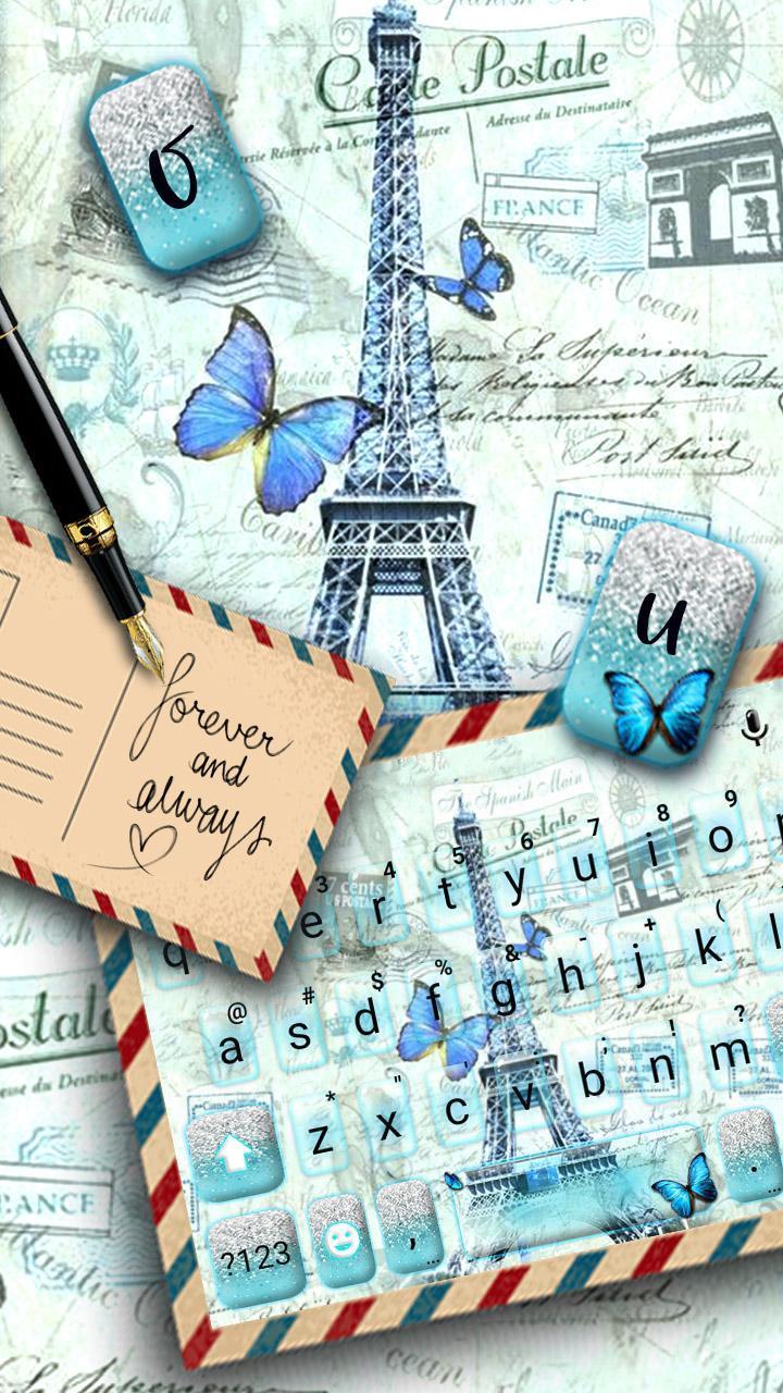 Paris Postcard Keyboard Theme screenshot image 2_Popularmodapk.com