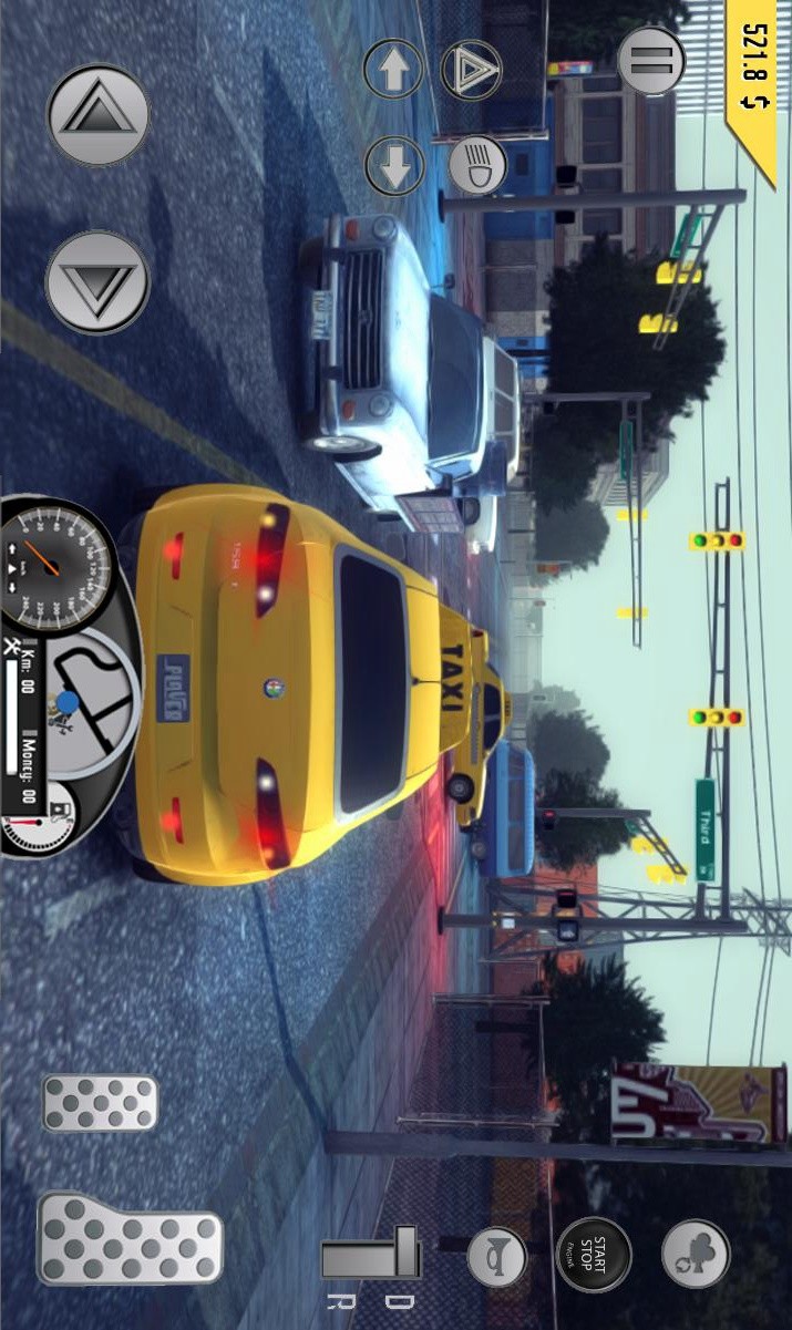 Taxi driver simulator(Large gold coins) screenshot image 20_Popularmodapk.com