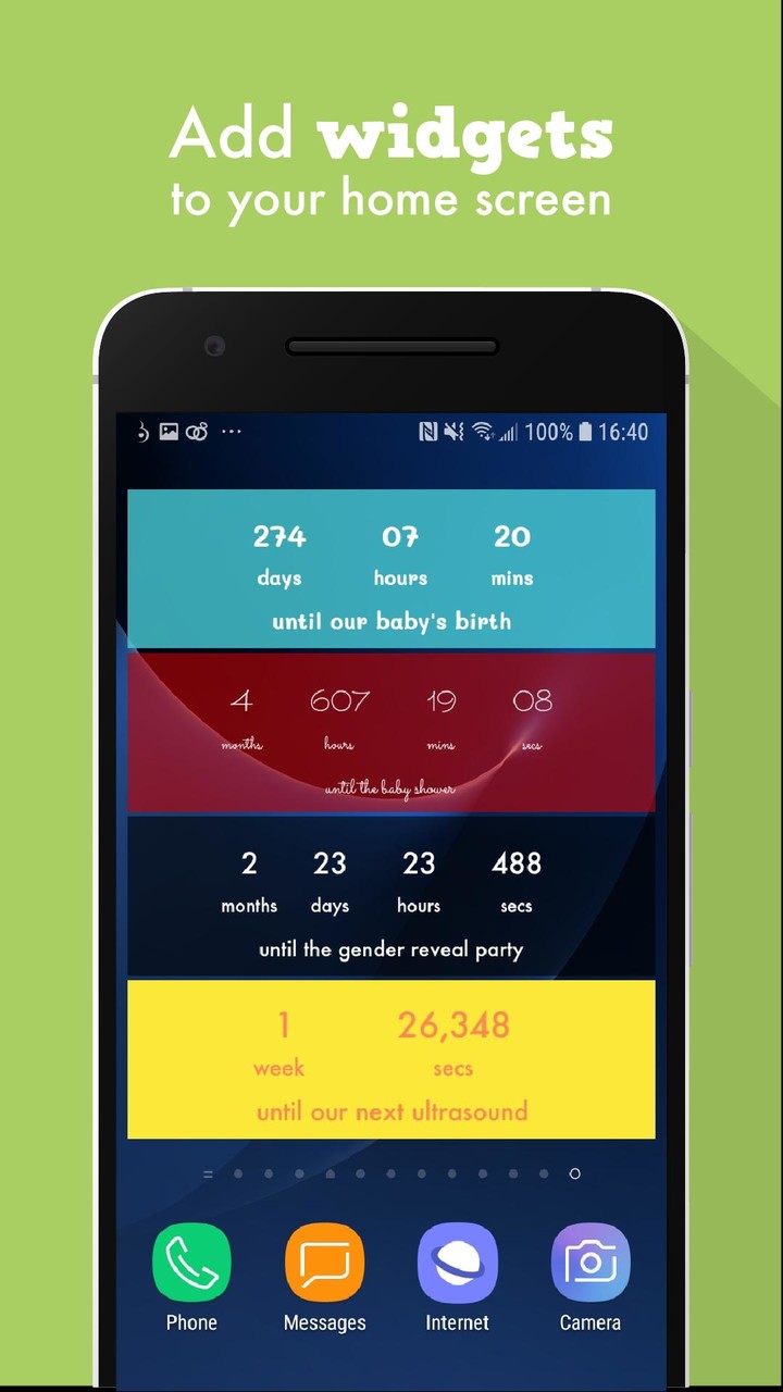 Baby Countdown Widget screenshot image 4_Popularmodapk.com