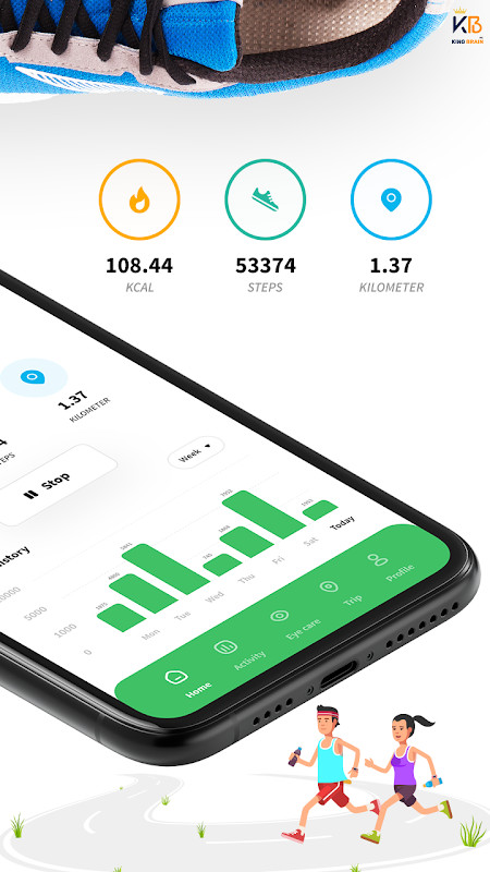 Pedometer Step Counter Calorie screenshot image 28_Popularmodapk.com