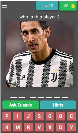 Juventus players name quiz screenshot image 3_Popularmodapk.com
