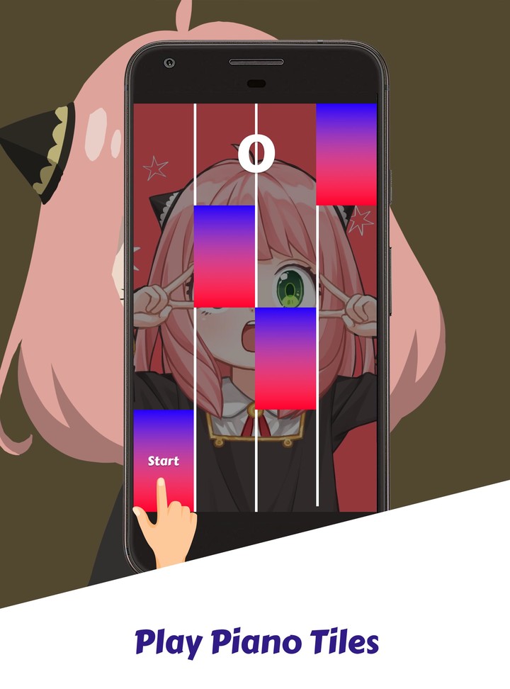 Spy X Family Game Piano Tiles screenshot image 3_Popularmodapk.com