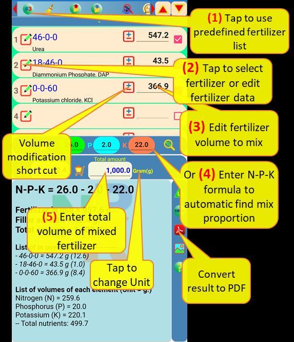 Fertilizer mixer lite screenshot image 2_Popularmodapk.com