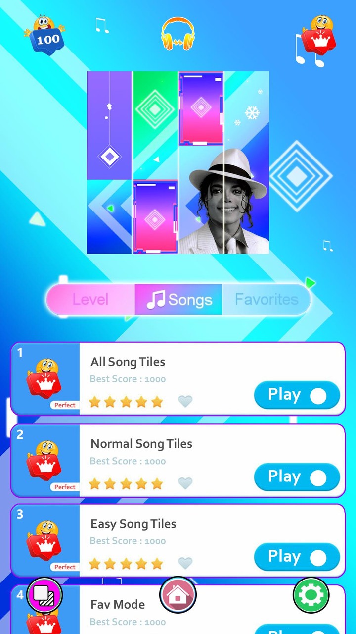 Michael Jackson Musica Tiles screenshot image 3_Popularmodapk.com