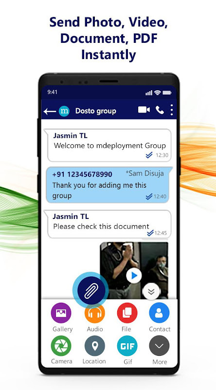 Dosto Messenger screenshot image 1_Popularmodapk.com