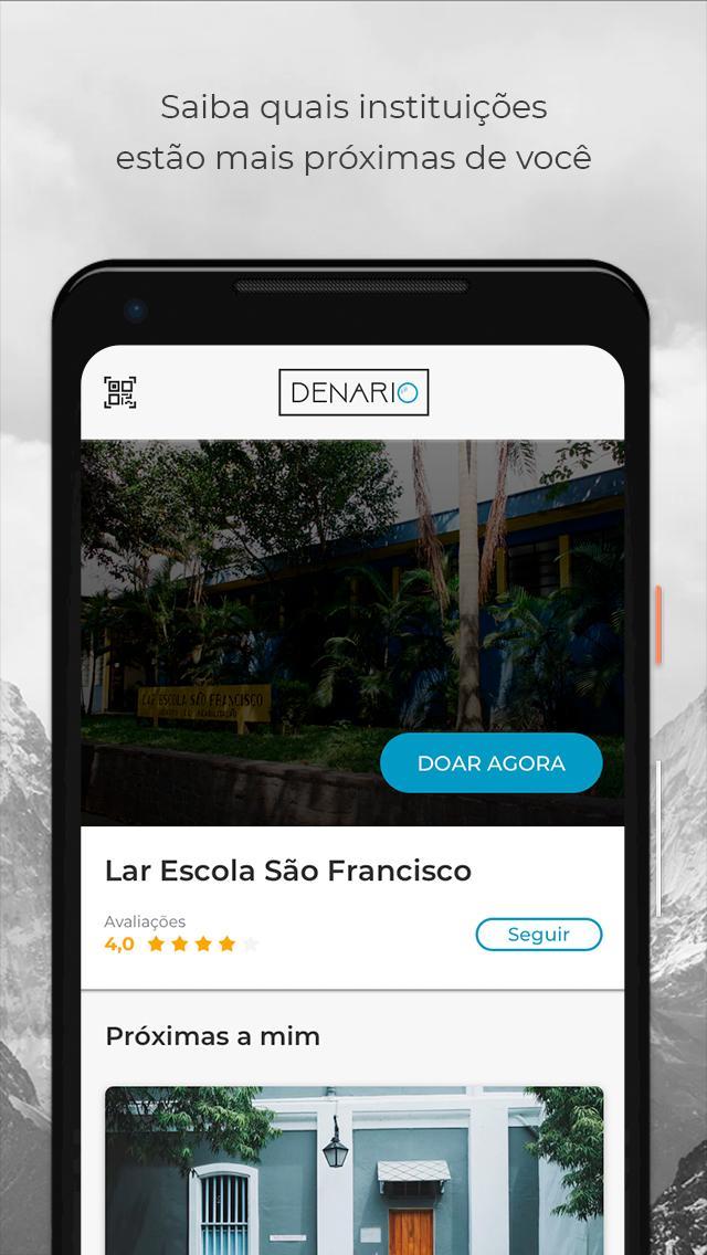Denario - Doação fácil e segura para ONGs sérias screenshot image 2_Popularmodapk.com