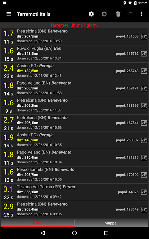 Terremoti Italia screenshot image 9_Popularmodapk.com